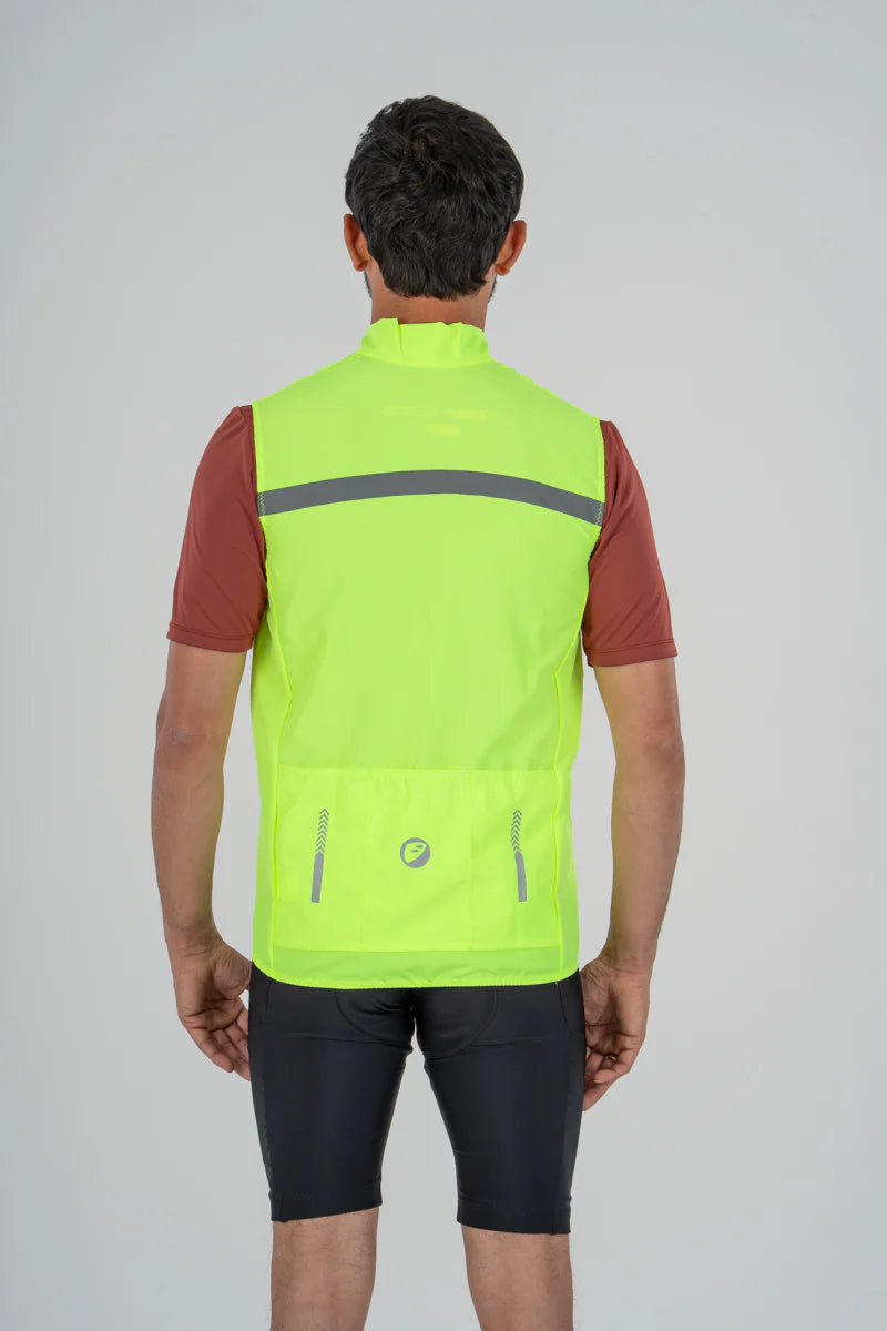 Apace Unisex Sleeveless Cycling Jacket (Neon Noveau)