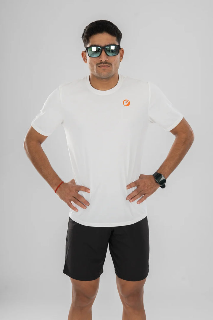 Apace Active Men's Casual T-Shirts (Snow)
