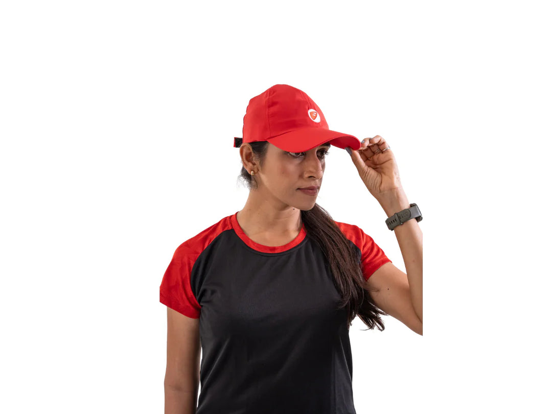 Apace Streak Unisex Running Cap (Red)
