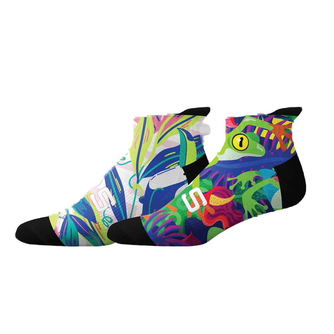Sox Footwear Birds and Frogs Tab Unisex Multi Sport Socks - Pack of 2 (Print)