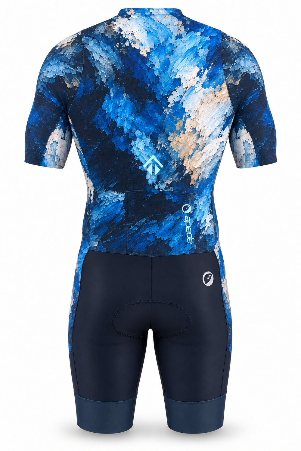 Apace Butterfly Volt Unibody Trisuit (Men's) (Storm) - rear view