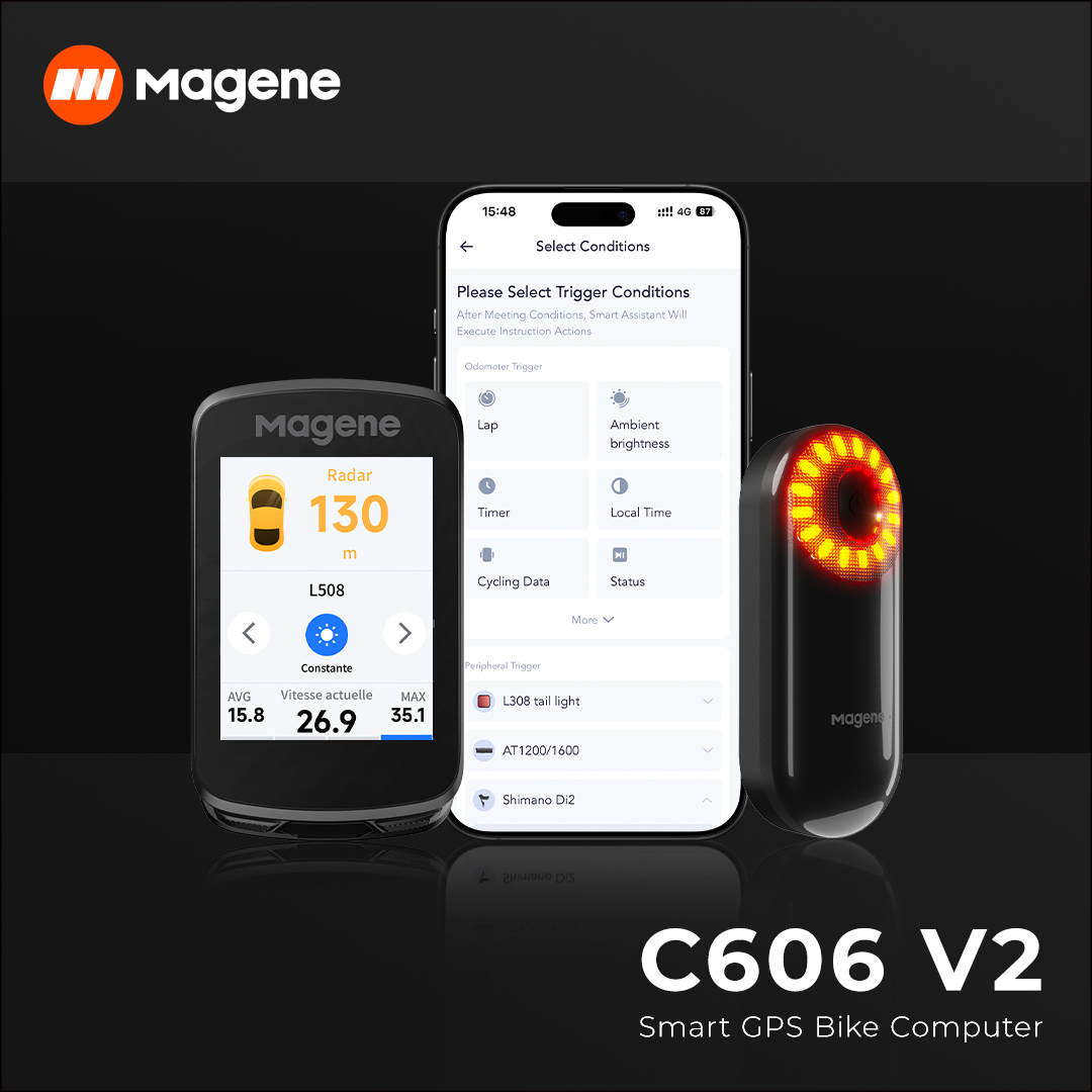 Magene C606 V2 GPS Cyclocomputer (Black)