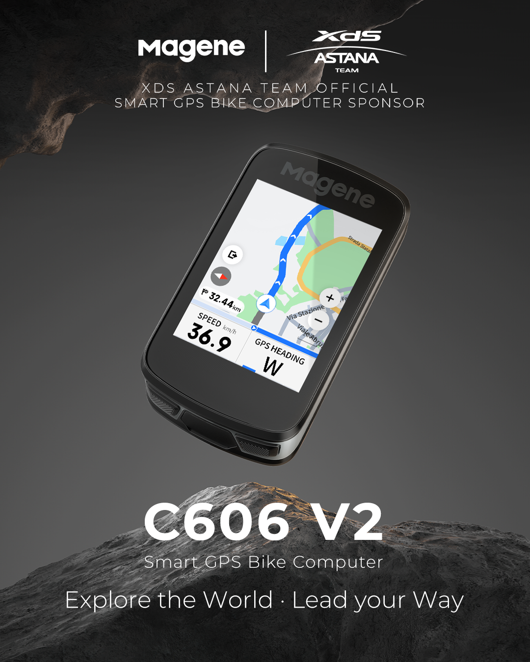 Magene C606 V2 GPS Cyclocomputer (Black)