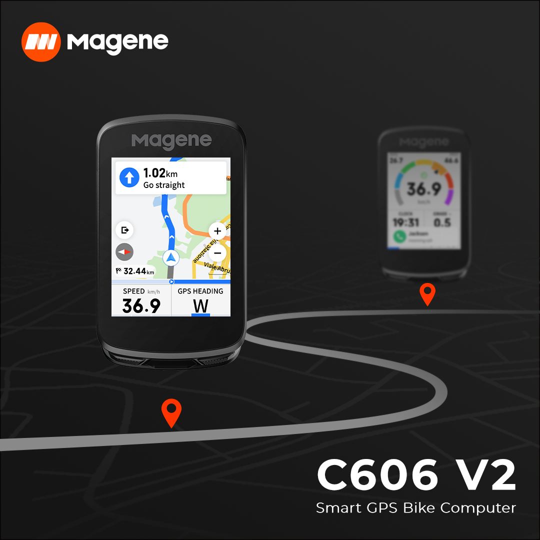 Magene C606 V2 GPS Cyclocomputer (Black)