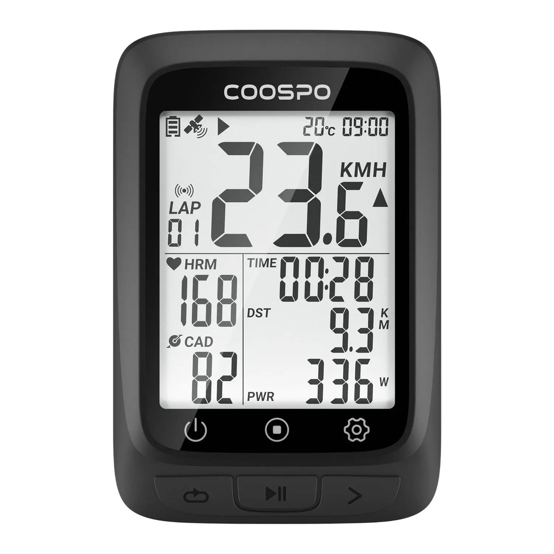 Coospo BC107 GPS Cyclocomputer (Black)