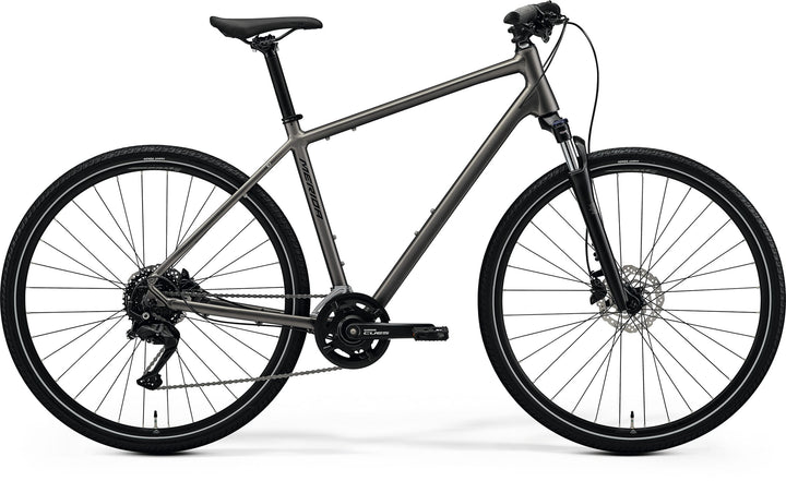 Merida Crossway 100 (Silk Warm Slate Grey/Black)