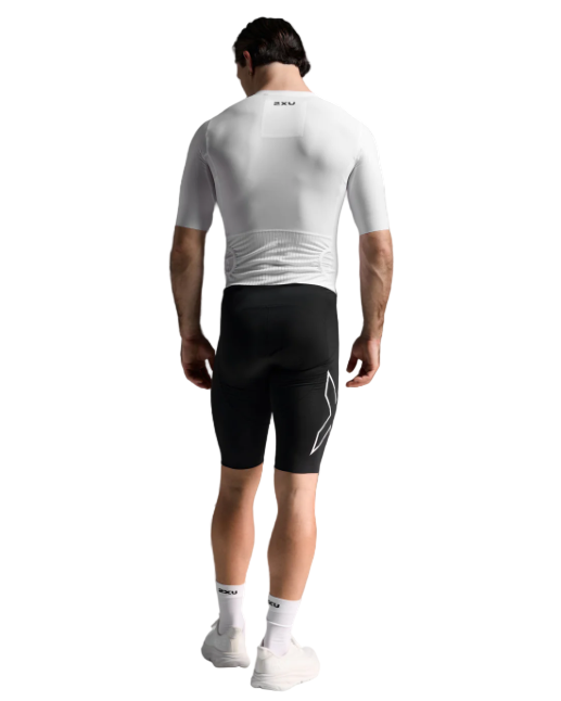 2XU Light Speed React Men's Triathlon suit (White/Black)
