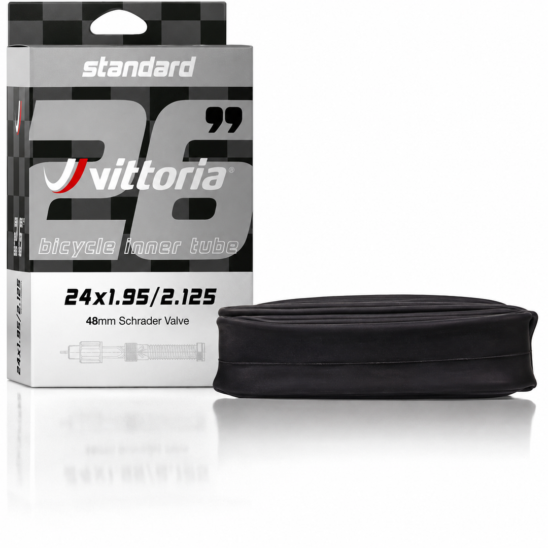 Vittoria 24x1.95/2.125 Standard 48mm Schrader Valve Road Tube