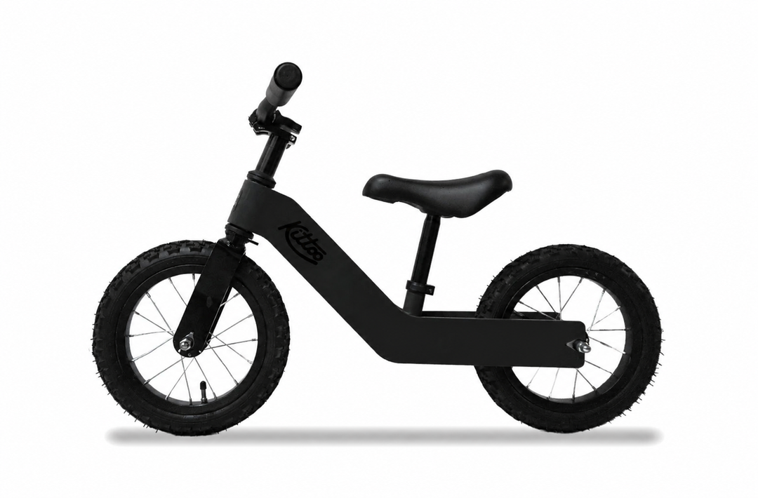 Kittoo No-Pedal Alloy Kids Balance Bicycle (Black)