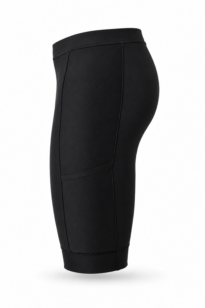 Apace Slingshot Men's Cycling Shorts (Black) - side profile