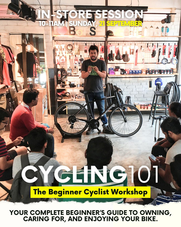 Cycling 101 Workshop (In Store) - Your complete beginner’s guide to owning, caring for, and enjoying your bike.