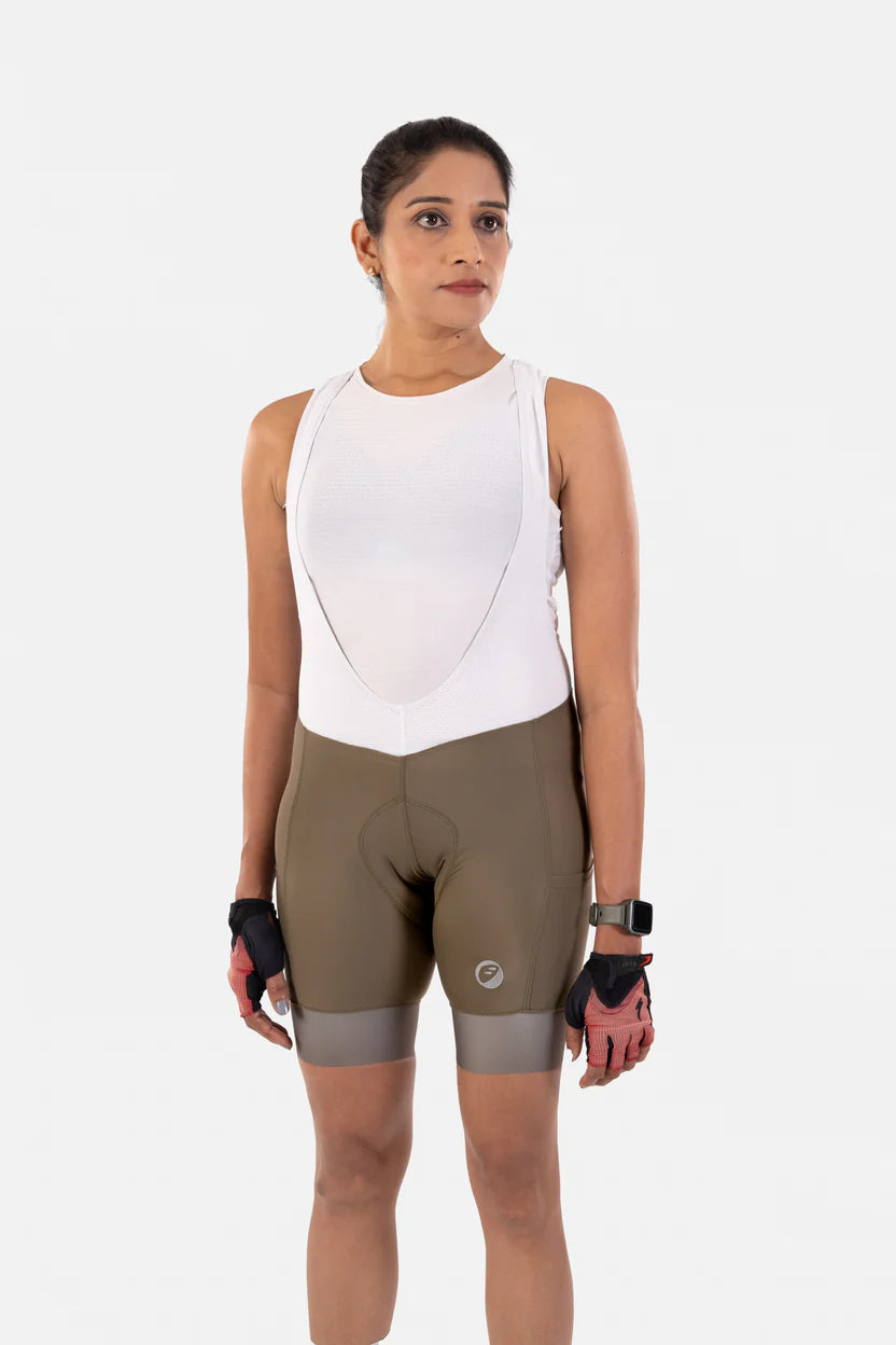 Apace Explore Prima Endurance Women's Cycling Bibshorts (Moss)