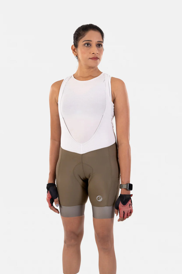 Apace Explore Prima Endurance Women's Cycling Bibshorts (Moss)