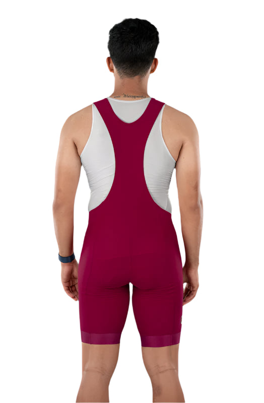 Apace Special Edition Men's Cycling Bibshorts (Crimson)