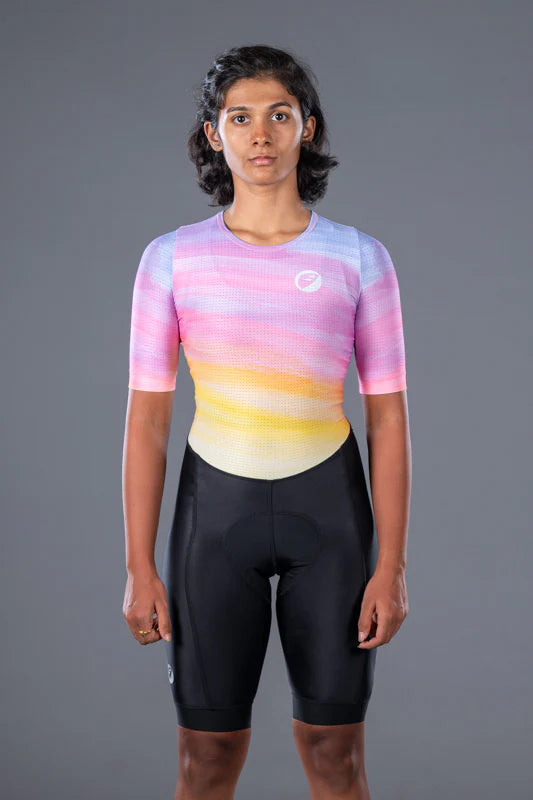 Apace Bolt BackZipped Women's Cycling Suit (Pastel)