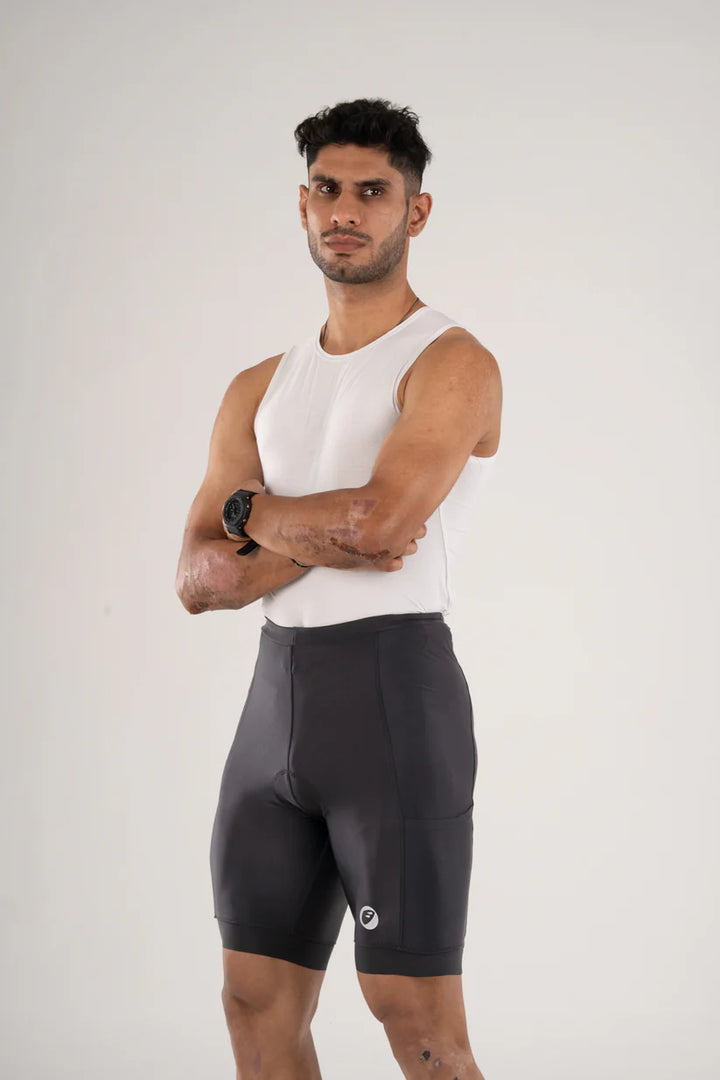 Apace Verge Primo Men's Cycling Trishorts (Black)
