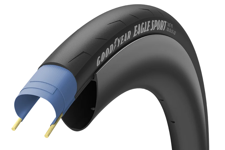 Goodyear Eagle Sport 700x30c folding road tire in black - view 1