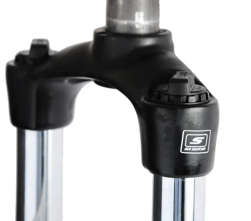 SR Suntour SF13-XCT 26 inch front suspension fork, white