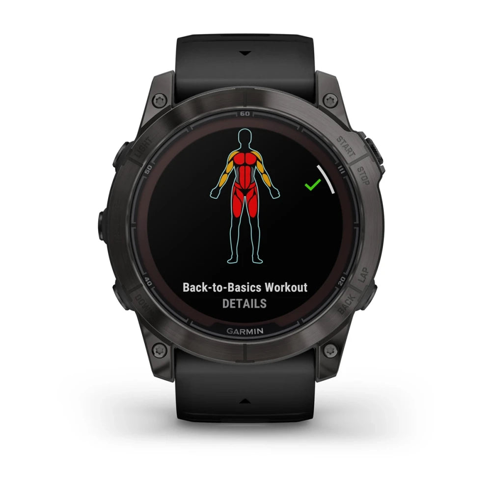 Garmin Fenix 7X Pro Sapphire Solar Smart Watch (Carbon Gray DLC Titanium/Black Band)