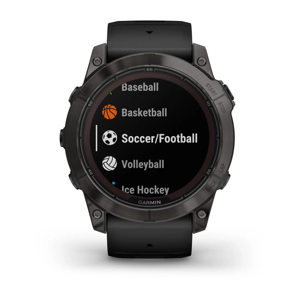 Garmin Fenix 7X Pro Sapphire Solar Smart Watch (Carbon Gray DLC Titanium/Black Band)