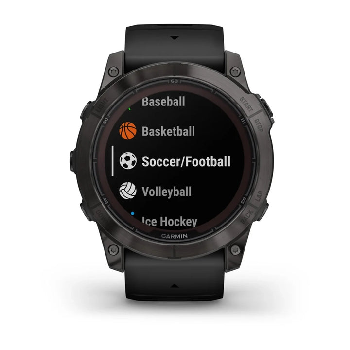 Garmin Fenix 7X Pro Sapphire Solar Smart Watch (Carbon Gray DLC Titanium/Black Band)