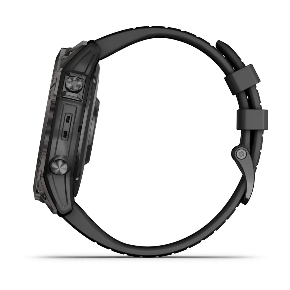 Garmin Fenix 7X Pro Sapphire Solar Smart Watch (Carbon Gray DLC Titanium/Black Band)