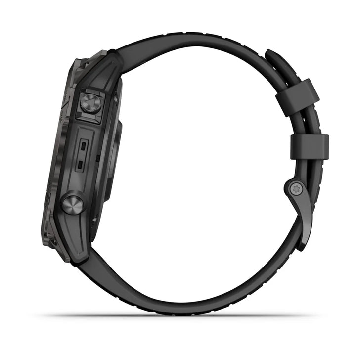 Garmin Fenix 7X Pro Sapphire Solar Smart Watch (Carbon Gray DLC Titanium/Black Band)