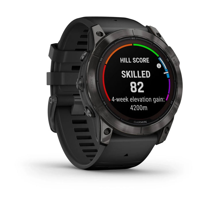 Garmin Fenix 7X Pro Sapphire Solar Smart Watch (Carbon Gray DLC Titanium/Black Band)