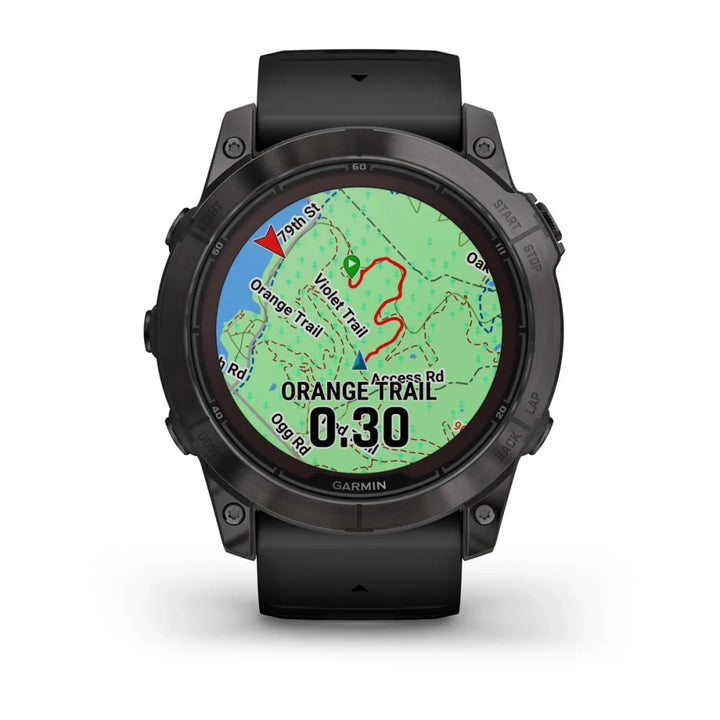 Garmin Fenix 7X Pro Sapphire Solar Smart Watch (Carbon Gray DLC Titanium/Black Band)