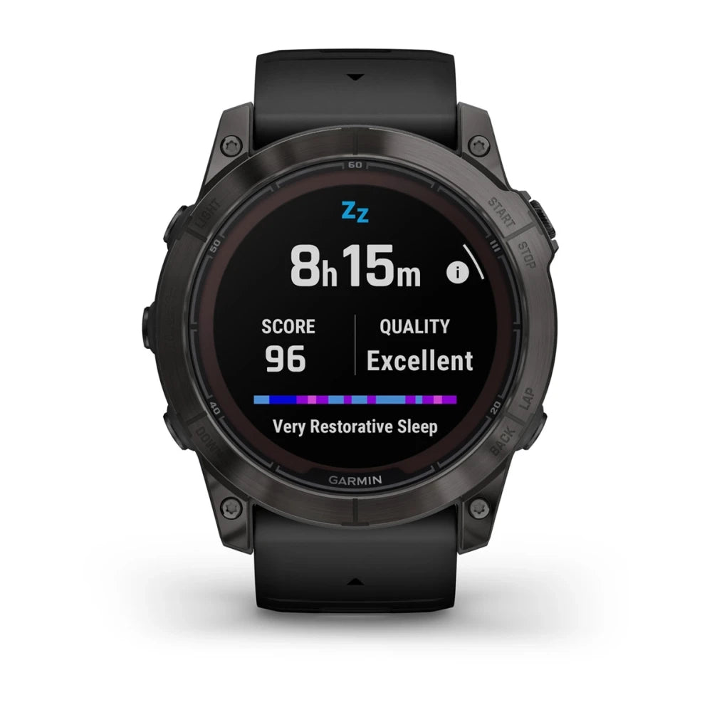 Garmin Fenix 7X Pro Sapphire Solar Smart Watch (Carbon Gray DLC Titanium/Black Band)