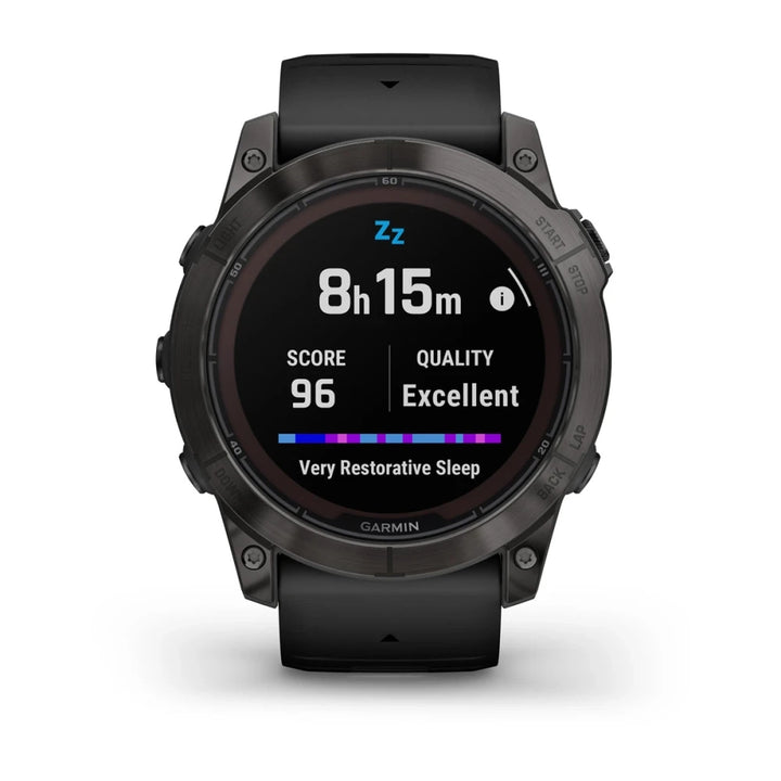 Garmin Fenix 7X Pro Sapphire Solar Smart Watch (Carbon Gray DLC Titanium/Black Band)