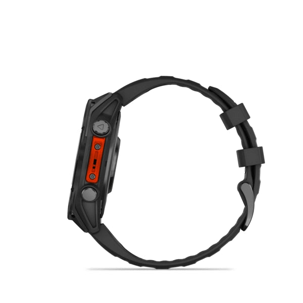 Garmin Fenix 8 Smart Watch (Slate Grey w/ Black Silicone Band)
