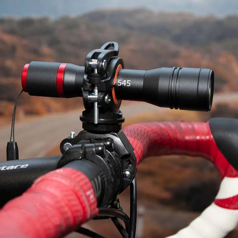 Niterider Focus Plus Flashlight Handlebar Clamp Mount (Black/Orange)