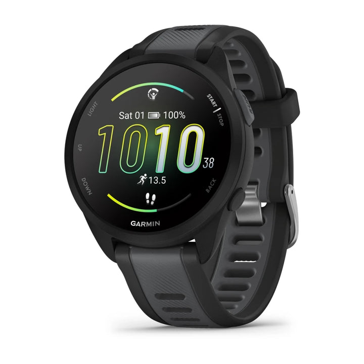 Garmin Forerunner 165 Music Smart Watch (Black/Slate Grey)