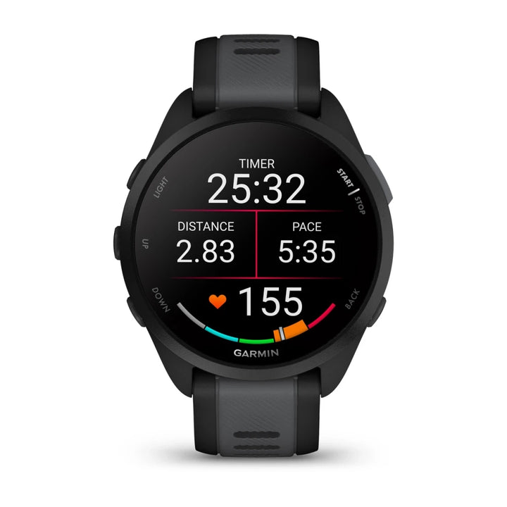 Garmin Forerunner 165 Music Smart Watch (Black/Slate Grey)