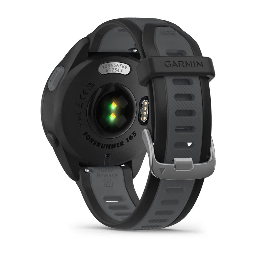 Garmin Forerunner 165 Music Smart Watch (Black/Slate Grey)
