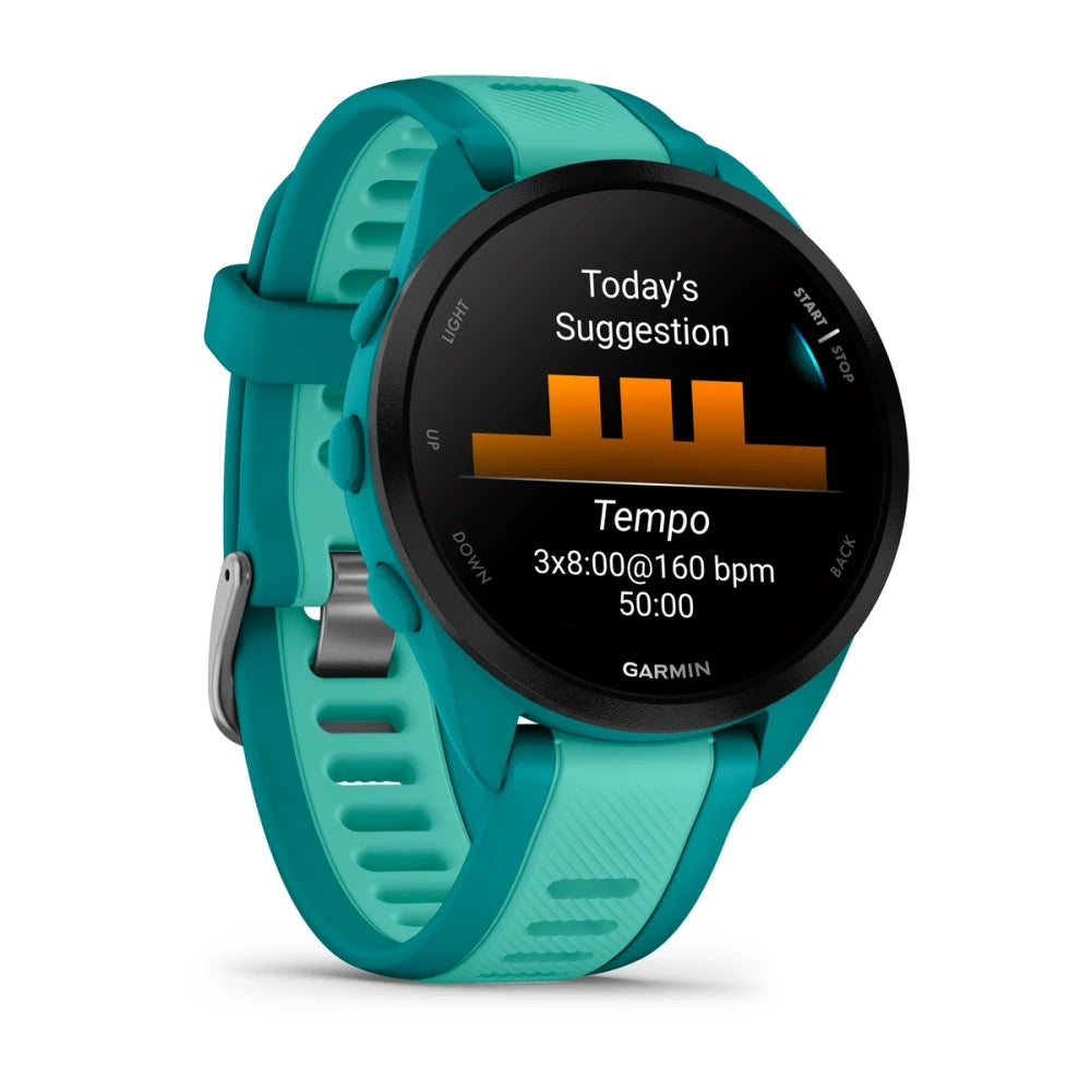 Garmin Forerunner 165 Music Smart Watch (Turquoise/Aqua)