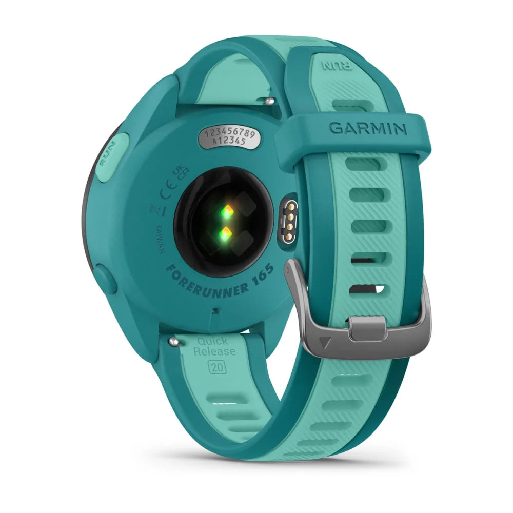 Garmin Forerunner 165 Music Smart Watch (Turquoise/Aqua)