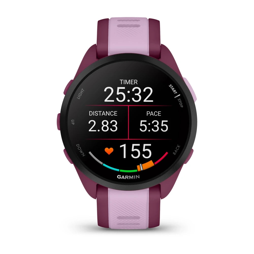 Garmin Forerunner 165 Music Smart Watch (Berry/Lilac)