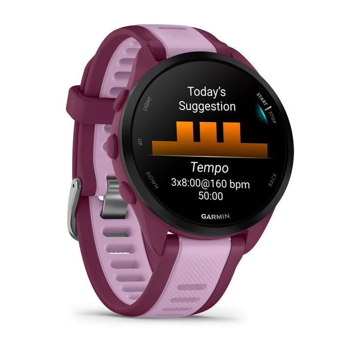 Garmin Forerunner 165 Music Smart Watch (Berry/Lilac)