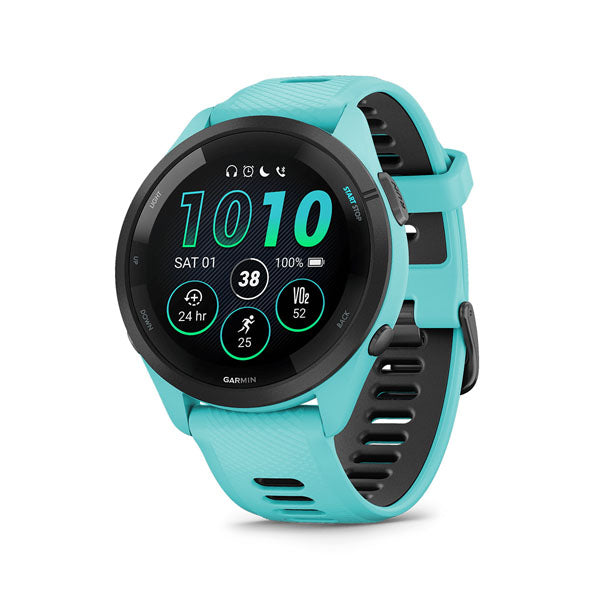Garmin Forerunner 265 Smart Watch (Aqua/Black)