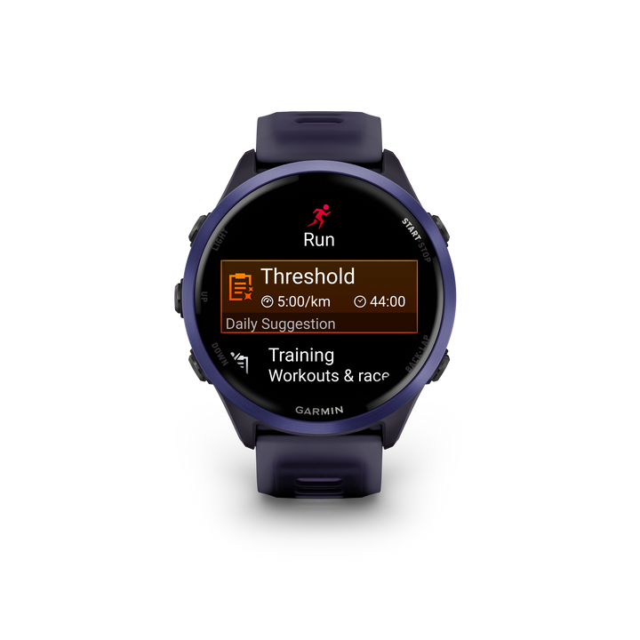 Garmin Forerunner 570 Smart Watch (Indigo Aluminum/Translucent Imperial Purple/Indigo Band)