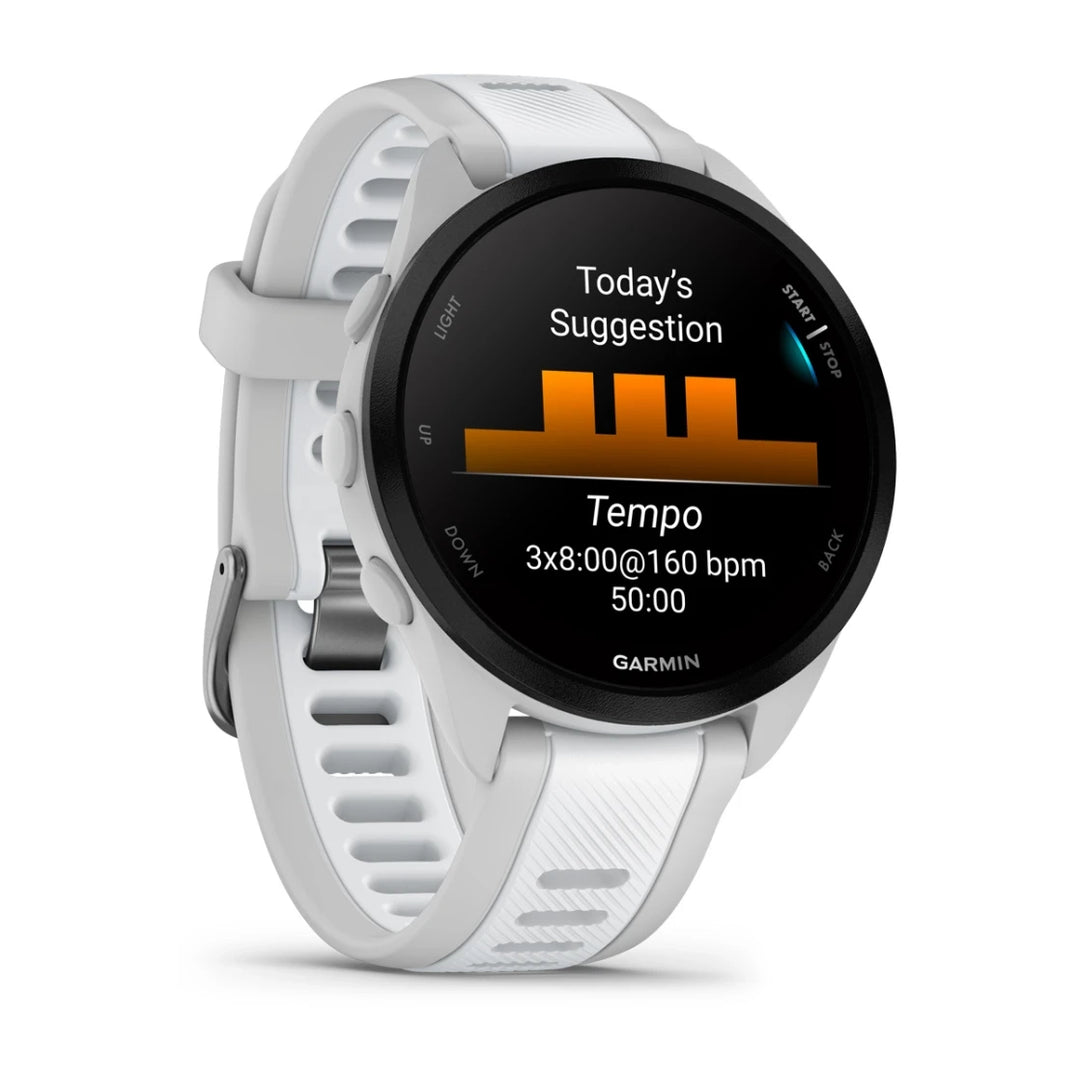 Garmin Forerunner 165 Smart Watch (Mist grey/Whitestone)