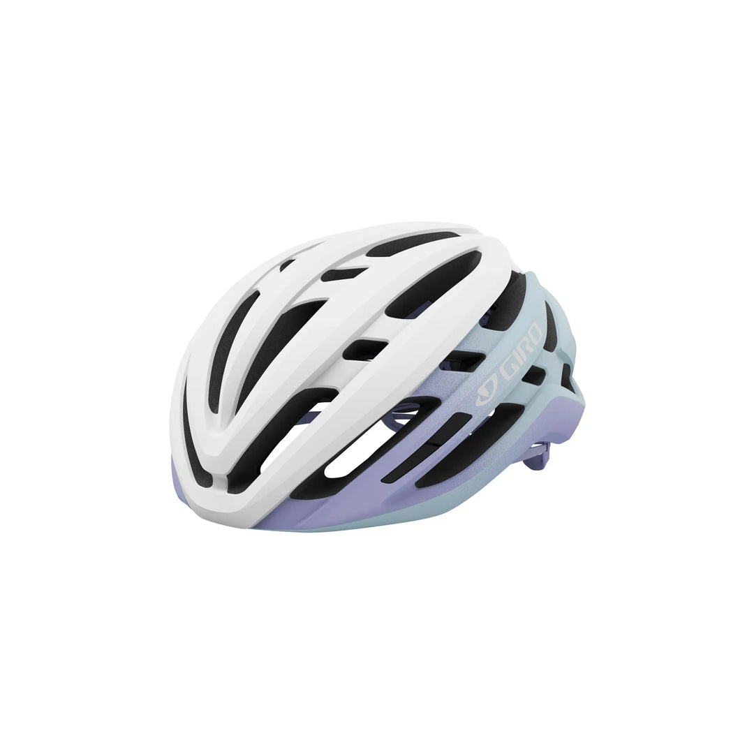 Giro Agilis MIPS Road Cycling Helmet (Matte White/Light Lilac Fade)