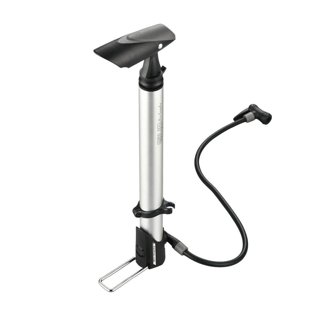 Giyo GM-06 High Pressure Floor Pump (Silver/Black)