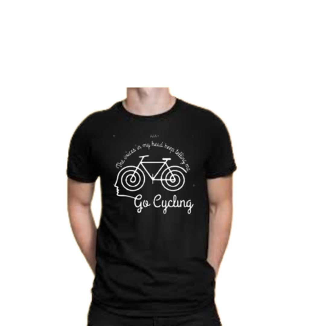 Nuckily Go Men's Cycling T-Shirt (Black)