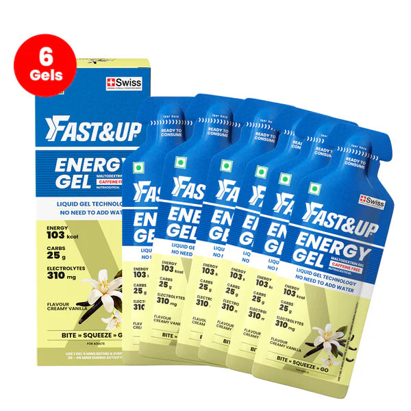 Fast&Up Non Caffeinated Energy Gel (Creamy Vanilla)