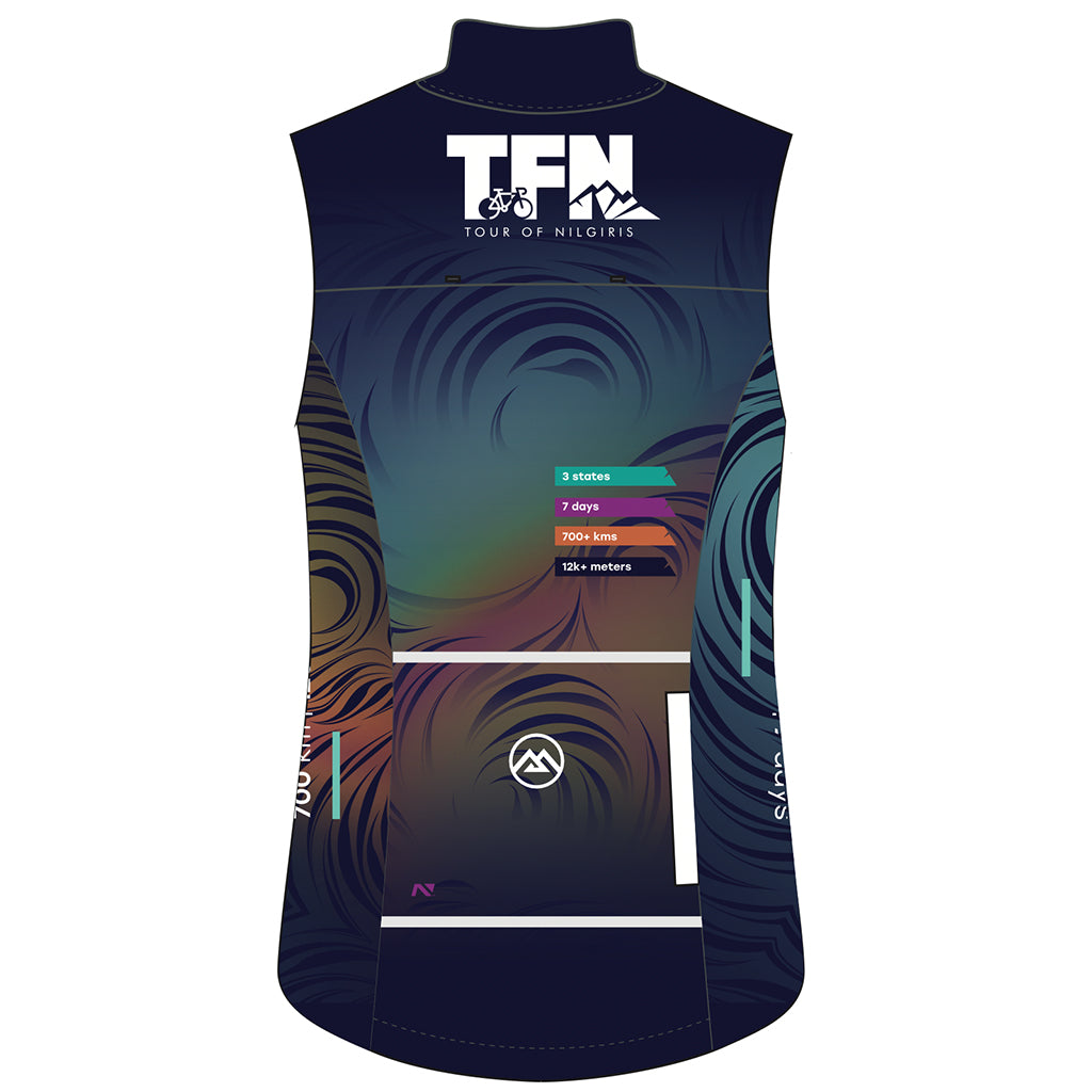 Monton X Tour Of Nilgiris Limited Edition Wind Unisex Cycling Vest (Floral Altitude)
