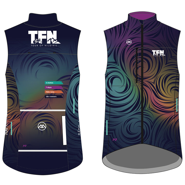 Monton X Tour Of Nilgiris Limited Edition Wind Unisex Cycling Vest (Floral Altitude)