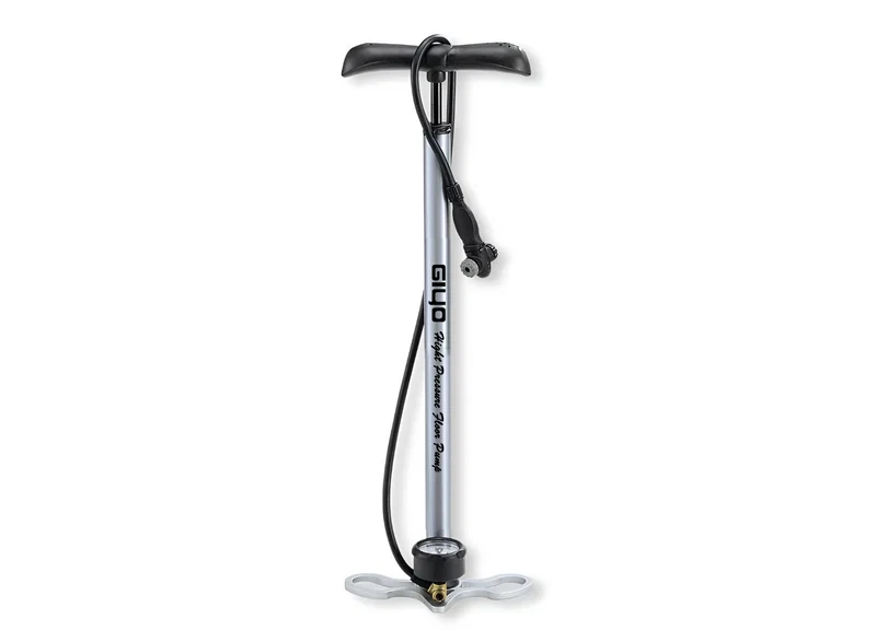 Giyo GF-01 High Pressure Floor Pump (Silver)